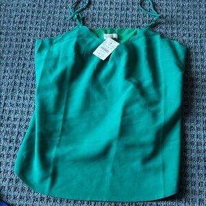 NWT. J Crew. Women's Green Blouse